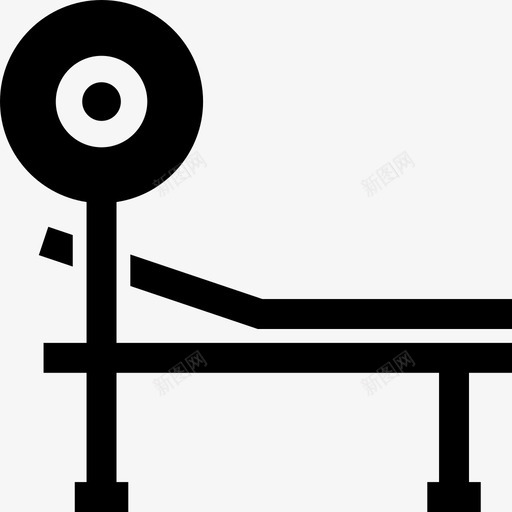 举重凳健身房压力图标svg_新图网 https://ixintu.com 举重凳 健身 健身房 压力