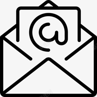 电子邮件网站沟通接收图标图标