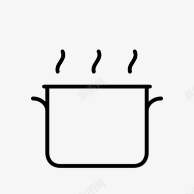 大锅烹饪厨房图标图标