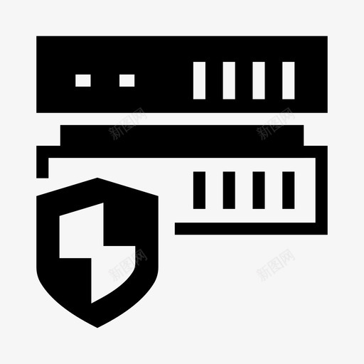 服务器保护安全屏蔽图标svg_新图网 https://ixintu.com 存储 安全 安全标志符号 屏蔽 服务器保护