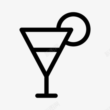 饮料鸡尾酒酒杯图标图标