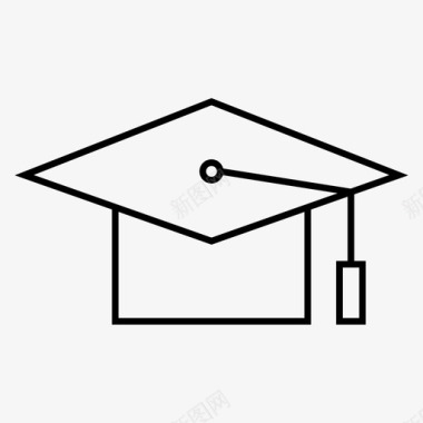 教育程度毕业帽子图标图标