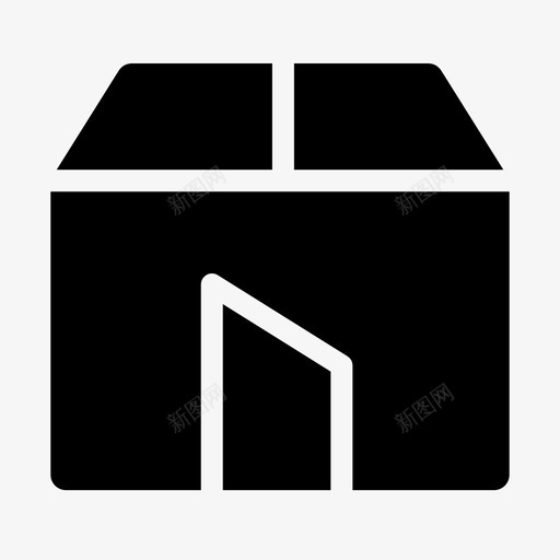 包装盒图标svg_新图网 https://ixintu.com 包装盒