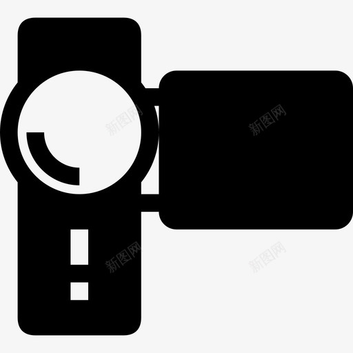 手持式摄像机便携式摄像机摄像机图标svg_新图网 https://ixintu.com 便携式摄像机 微型黑色 手持式摄像机 摄像机