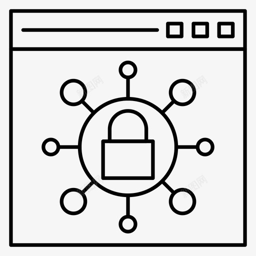 共享锁浏览器互联网图标svg_新图网 https://ixintu.com 互联网 共享锁 安全 浏览器 网页