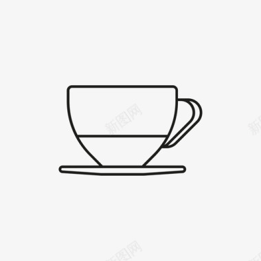 茶杯早餐咖啡图标图标