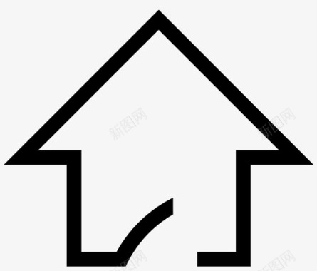 住宅住宿建筑物图标图标