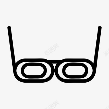 眼镜微光视力图标图标