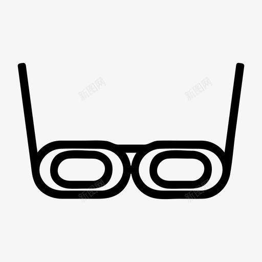 眼镜微光视力图标svg_新图网 https://ixintu.com 办公室 学习 学校 微光 眼镜 视力