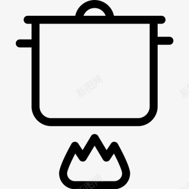 锅煮烹饪图标图标