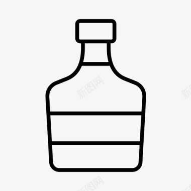玻璃瓶酒精瓶子图标图标