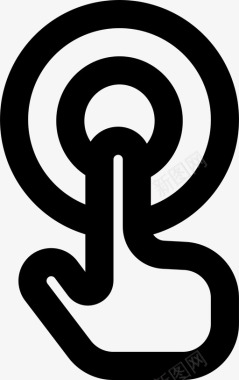 触摸点击手势图标图标