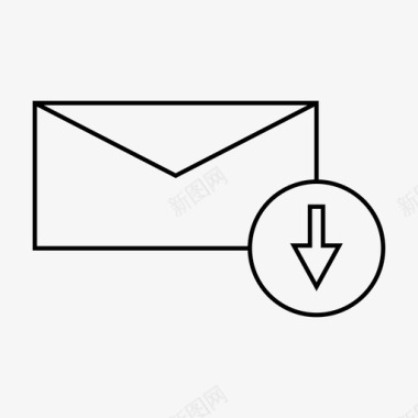邮件收件箱接收图标图标