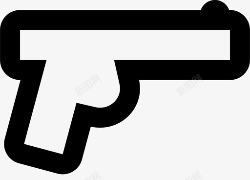 枪警察保护图标图标