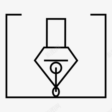 钢笔笔尖书写图标图标