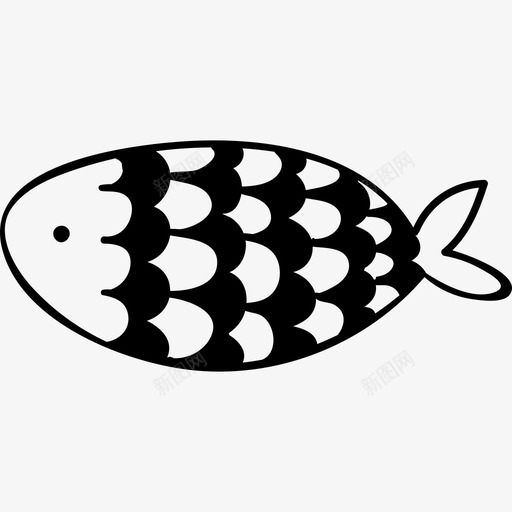 鱼食物夏季手工制作图标svg_新图网 https://ixintu.com 夏季手工制作 食物 鱼