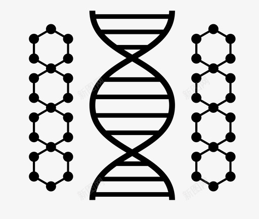 dna纳米技术图标svg_新图网 https://ixintu.com dna纳米技术