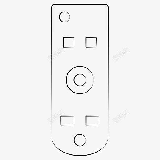 遥控器手绘设备图标svg_新图网 https://ixintu.com 手绘设备 遥控器