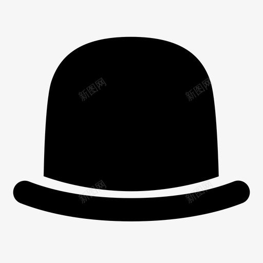 圆顶礼帽帽子绅士图标svg_新图网 https://ixintu.com 圆顶礼帽 帽子 绅士