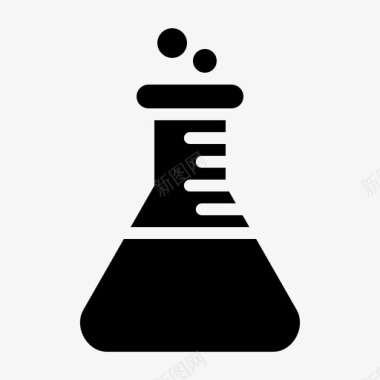 锥形瓶化学品实验室图标图标