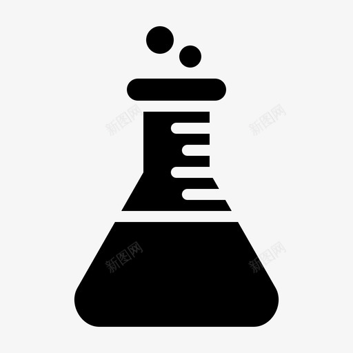 锥形瓶化学品实验室图标svg_新图网 https://ixintu.com 化学品 实验室 实验室瓶 教育铭文 科学 锥形瓶