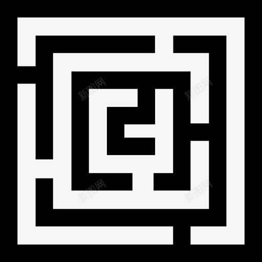 迷宫形状古希腊图标svg_新图网 https://ixintu.com 古希腊 形状 迷宫