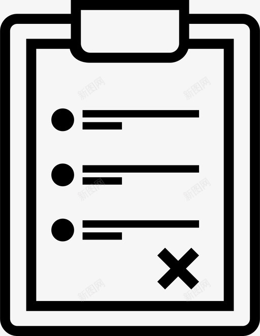 列表清单剪贴板图标svg_新图网 https://ixintu.com 列表 剪贴板 清单 笔记