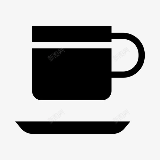 茶杯子图标svg_新图网 https://ixintu.com 杯子 茶