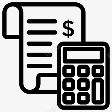 会计账户管理记账图标图标