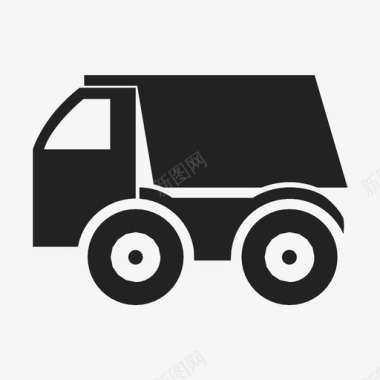 自卸卡车汽车货物图标图标