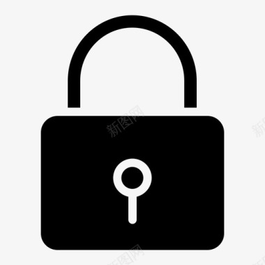 锁挂锁保安图标图标