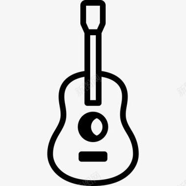 原声吉他音乐乐器图标图标