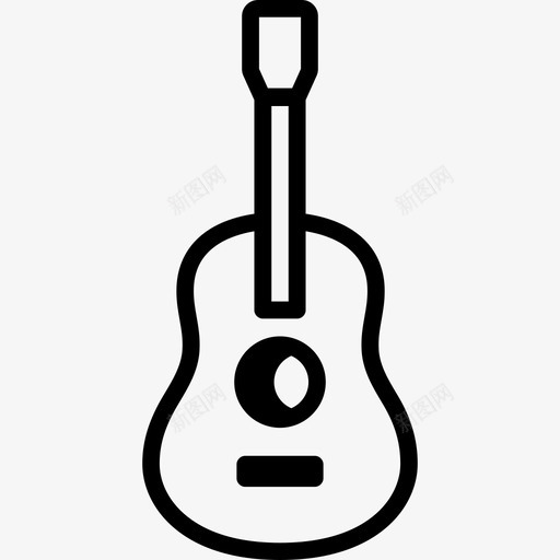 原声吉他音乐乐器图标svg_新图网 https://ixintu.com 乐器 原声吉他 音乐