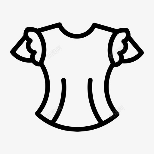 上衣衬衫衣服图标svg_新图网 https://ixintu.com 上衣 衣服 衬衫 袖子类型