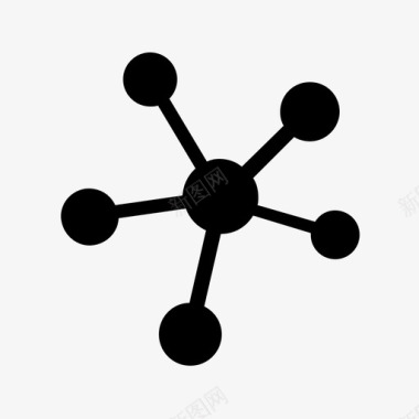 分子原子生物实验室图标图标