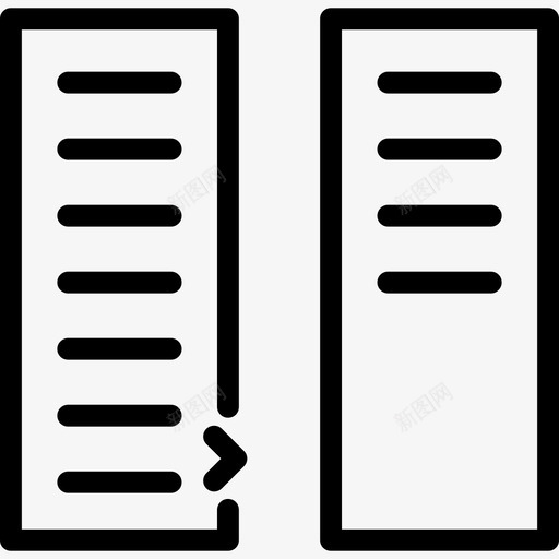 列界面文本编辑器图标svg_新图网 https://ixintu.com 列 文本编辑器 界面