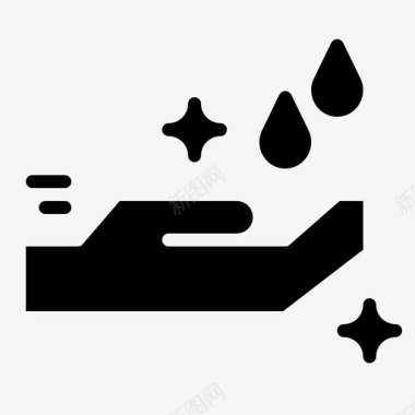 洗涤清洁水滴图标图标