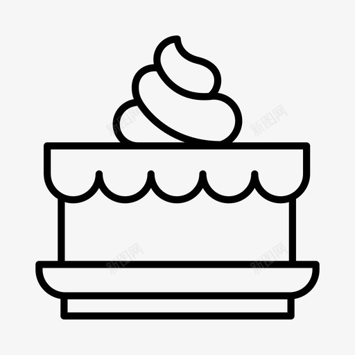 馅饼面包房蛋糕图标svg_新图网 https://ixintu.com 甜点 糕点 蛋糕 面包房 食物 馅饼