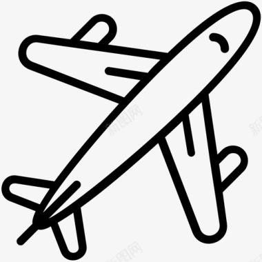 飞机喷气式飞机客机图标图标