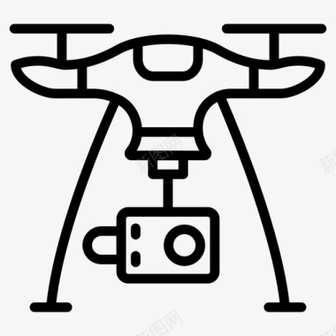 螺旋桨照相机直升机图标图标