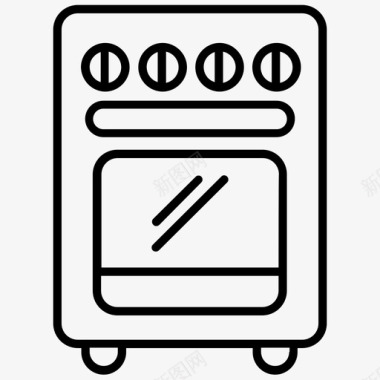 烤箱炉子家图标图标