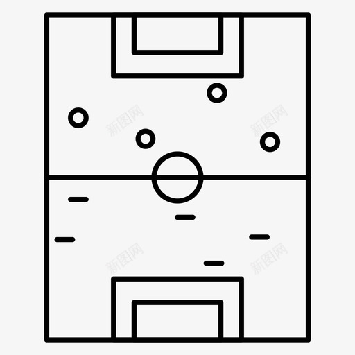 体育场足球场场地图标svg_新图网 https://ixintu.com 体育场 场地 足球场 运动员 运动场