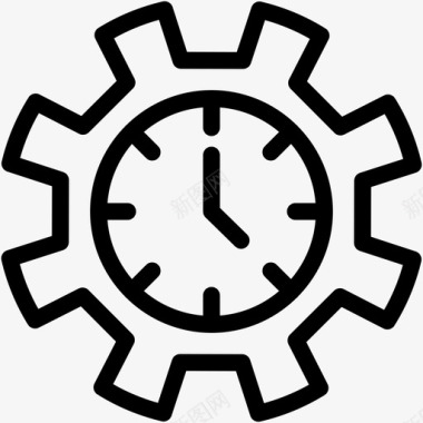 时间管理设置业务管理图标图标