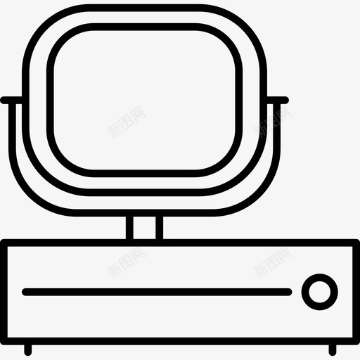 旧电视技术电影图标svg_新图网 https://ixintu.com 技术 旧电视 电影