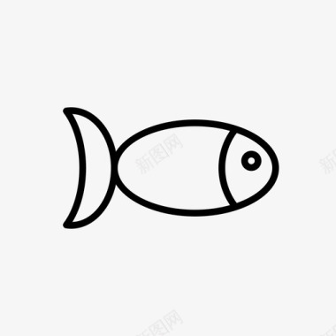 鱼食物杂货图标图标