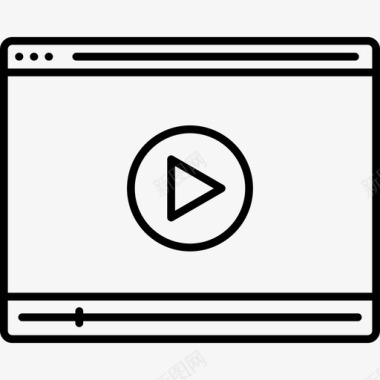计算机视频技术电影图标图标