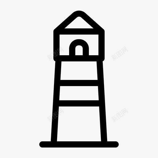 灯塔建筑和城市建筑图标svg_新图网 https://ixintu.com 塔 建筑 建筑和城市 方位 灯塔