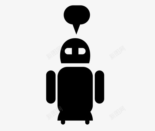 聊天机器人人工智能图标svg_新图网 https://ixintu.com 人工智能 聊天机器人