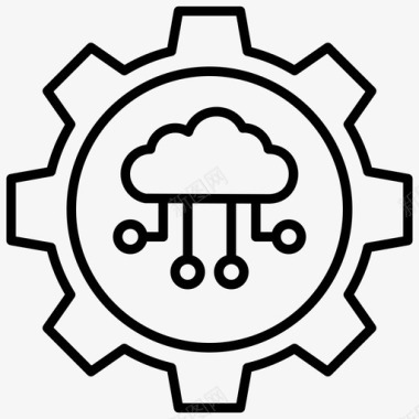 云计算操作云备份服务云计算服务图标图标