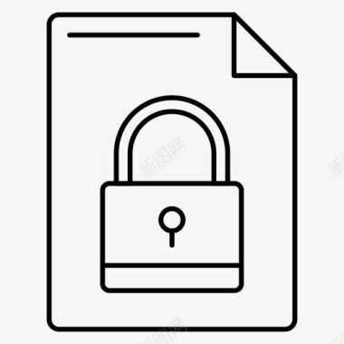 锁文件私人图标图标